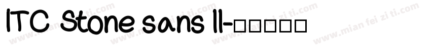ITC Stone sans ll字体转换